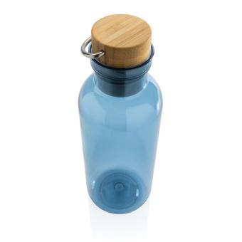 XD Collection RCS RPET bottle with bamboo lid and handle Aztec blue