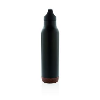 XD Collection Auslaufsichere Vakuum-Flasche mit Kork Schwarz