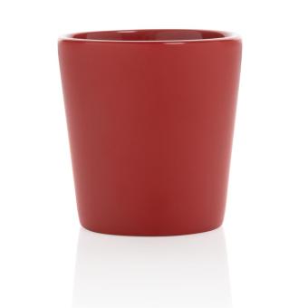 XD Collection Moderne Keramik Kaffeetasse, 300ml Rot