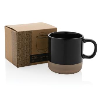 XD Collection Glazed ceramic mug Black