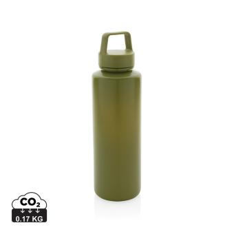 XD Collection RCS certified recycled PP water bottle with handle 