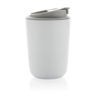 XD Collection Cuppa RCS re-steel vacuum tumbler with lanyard White