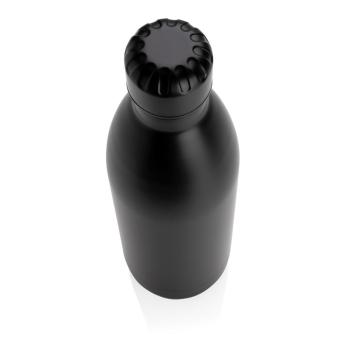 XD Collection Solid colour vacuum stainless steel bottle 1L Black