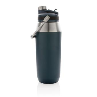 XD Collection Vacuum stainless steel dual function lid bottle 1L Navy