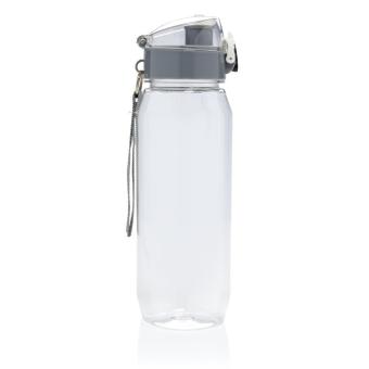 XD Collection Yide verschließbare Wasserflasche aus RCS rec. PET, 800ml Transparent