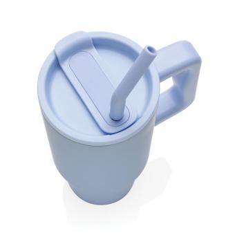 XD Collection Embrace deluxe RCS recycled stainless steel tumbler 900ml Light blue