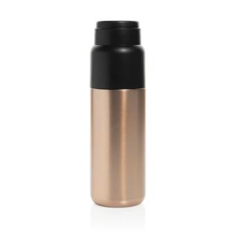 XD Collection Thermocup RCS recycled vacuum flask with cup 500ml Bronze