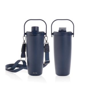 Avira Ayala RCS re-steel duosip lockable crossbody tumbler Navy