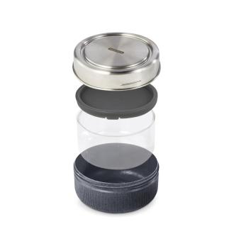 Black + Blum Black+Blum Glass Lunch Bowl 750ml Silber