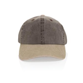 XD Xclusive BEAU AWARE™ Two-Tone 6-Panel-Cap aus washed Cotton-Twill Braun