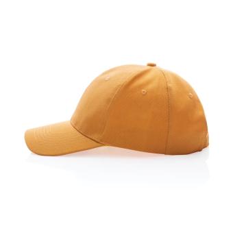 XD Collection Impact 6 panel 280gr Recycled cotton cap with AWARE™ tracer Sundial orange