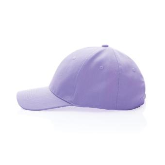 XD Collection Impact 6 panel 280gr Recycled cotton cap with AWARE™ tracer Lila