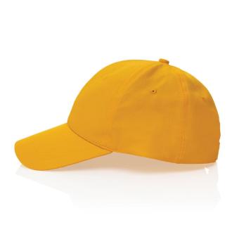 XD Collection Impact 6 Panel Kappe aus 190gr rCotton mit AWARE™ Tracer Gelb