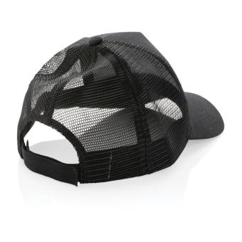 XD Collection Impact AWARE™ 190gr Brushed rCotton 5 Panel Trucker-Cap Schwarz