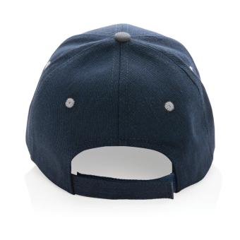 XD Collection Impact AWARE™ Brushed rcotton 6 panel contrast cap 280gr Navy