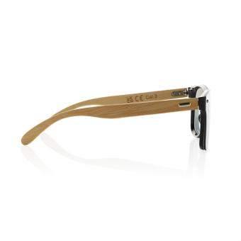 XD Collection Prism Sonnenbrille aus RCS rec. Kunststoff mit Bambusbügeln Braun
