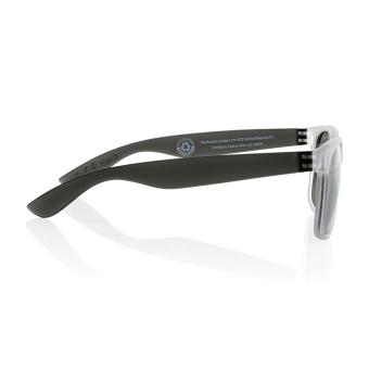 XD Collection Gleam Sonnenbrille aus RCS rec. PC mit verspiegelten Gläsern Schwarz/weiss