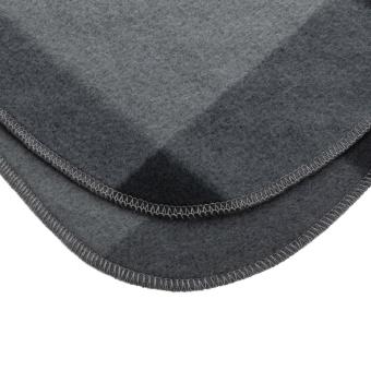 XD Collection Weiche karierte Fleece-Decke Anthrazit