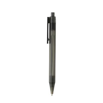 XD Collection GRS RPET X8 transparent pen Black