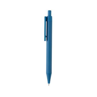 XD Collection GRS rABS Stift mit Bambus-Clip Blau