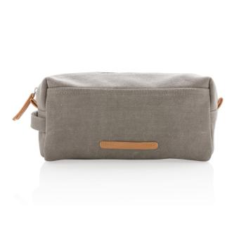 XD Collection Canvas toiletry bag PVC free Convoy grey