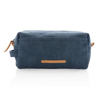 XD Collection Canvas toiletry bag PVC free Aztec blue