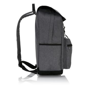 XD Collection Laptop Rucksack mit magnetischen Schnallenverschlüssen Grau