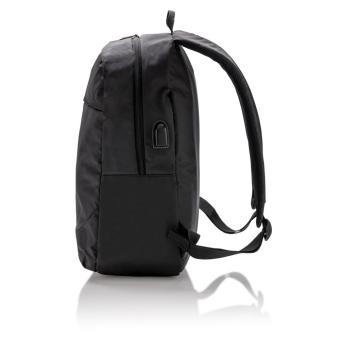 XD Collection Power USB Laptop-Rucksack Schwarz