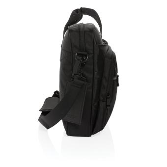 Swiss Peak RPET Voyager RFID 15.6" laptop bag Black