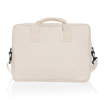 XD Collection Laluka AWARE™ 15.4" Laptop-Tasche aus recycelter Baumwolle Grauweiß