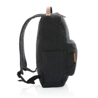 XD Collection Impact AWARE™ 16 oz. recycled canvas backpack Black