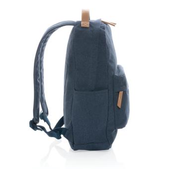 XD Collection Impact AWARE™ 16 oz. recycled canvas backpack Aztec blue