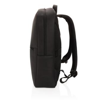 Swiss Peak deluxe PU laptop backpack PVC free Black