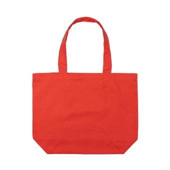 XD Collection Impact Aware™ 240 gsm rcanvas shopper w/pocket Luscious red