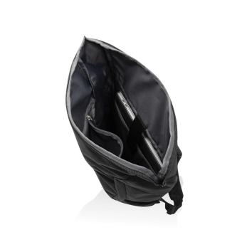 Swiss Peak Aware™ RPET Leonard 15,6"-Laptop-Rucksack Schwarz