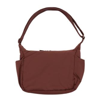 XD Xclusive KENTO URBAN RCS recycled nylon padded crossover bag Burgundy red
