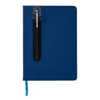 XD Collection Basic Hardcover PU A5 Notizbuch mit Stylus-Stift Navy