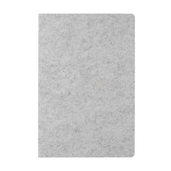 XD Collection Phrase GRS certified recycled felt A5 notebook Convoy grey
