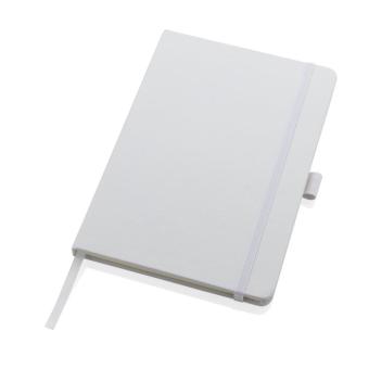 XD Collection Sam A5 RCS certified bonded leather classic notebook White