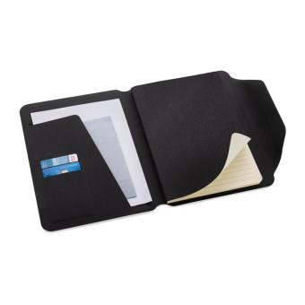XD Xclusive Teri AWARE™ A5 Portfolio aus RPET und Walnuss Schwarz
