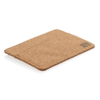 XD Collection Cork secure RFID slim wallet Brown