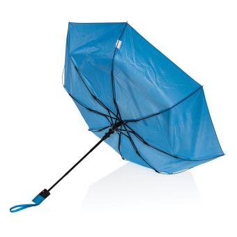 XD Collection 21" Impact AWARE™ 190T mini auto open umbrella Tranquil blue