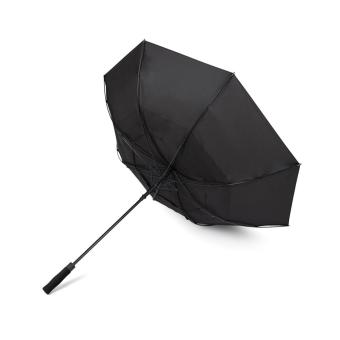 Nordic Drift Trail 27" AWARE™ RPET Sturm-Schirm mit UPF 50+ Schwarz