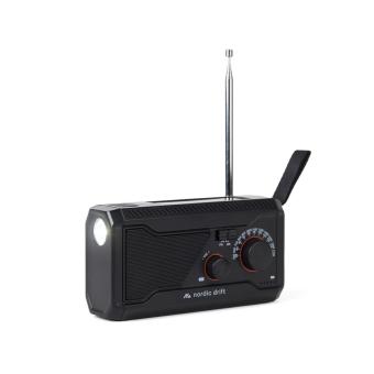 Nordic Drift Titan IPX4 multifunktionales Radio 4000mAh Schwarz