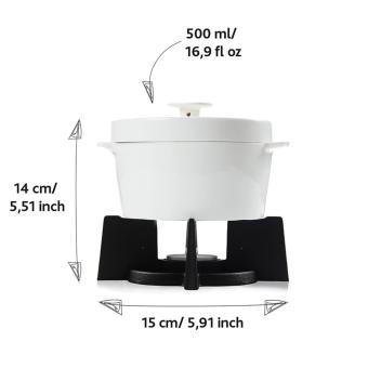 BOSKA Cheese Baker - 500 ml White/black