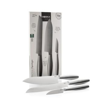 BOSKA Küchenmesser Copenhagen, 3er-Set Titan