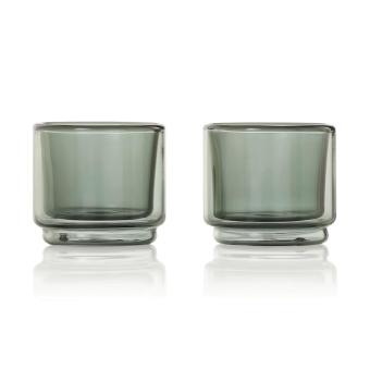 AdHoc Impact Espressotassen 45ml, 2er-Set Transparent