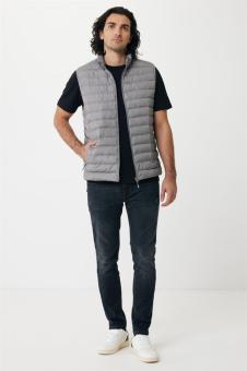 IQONIQ Meru men recycled polyester bodywarmer, silver grey Silver grey | XL