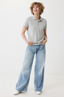 IQONIQ Yosemite Damen Piqué-Poloshirt aus rec. Baumwolle, Grau meliert Grau meliert | XXS
