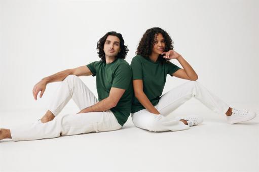 Iqoniq Sierra Lightweight T-Shirt aus recycelter Baumwolle, Waldgrün Waldgrün | XS